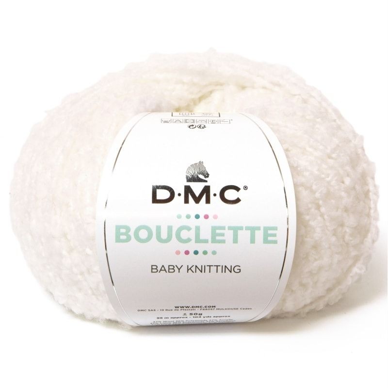 Lana Bouclette de Dmc para tejer prendas y accesorios de niños y bebés