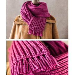 Patrón para tejer bufanda de adulto disponible en bordarytricotar.com