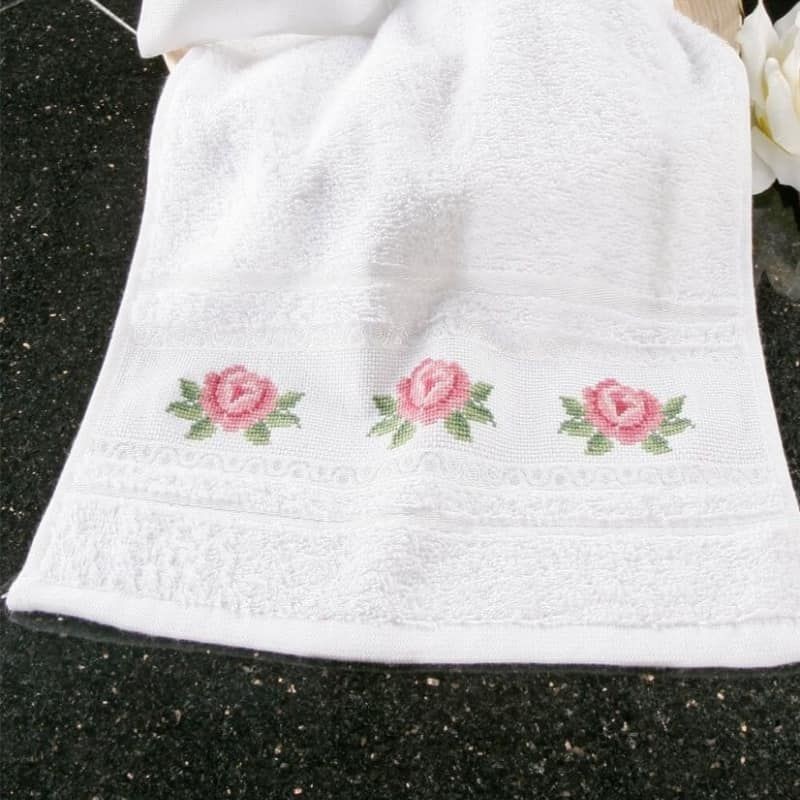 Kit de toalhas para bordados ponto cruz à venda em bordarytricotar.com