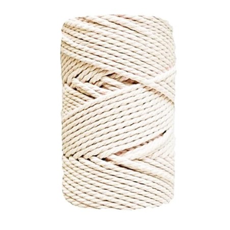 Cordón de macramé en algodón de 4,5 mm en bordarytricotar.com